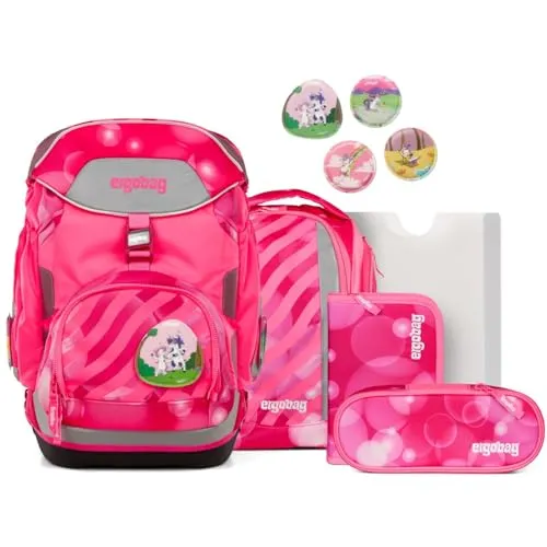 Ergobag Pack 2025 Kuntbärbuntes Einhorn - Schulranzen in Special Edition! Neonstarkes Einhorn-Design, passt sich flexibel an und bietet einfachen Zugriff auf den Inhalt – ideal für kleine Entdecker!