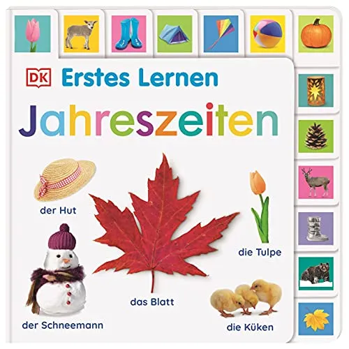 Produktbild Erstes Lernen. Jahreszeiten: Pappbilderbuch mit Griff-Register und über 150 Fotos ab 1 Jahr