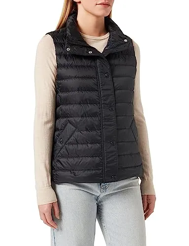 Gant LIGHT DOWN VEST Steppweste schwarz XL (44/46) - Herren-Weste, wasserabweisend und mit praktischem 2-Wege-Reißverschluss, ideal für lässige Outfits und wechselhaftes Wetter.