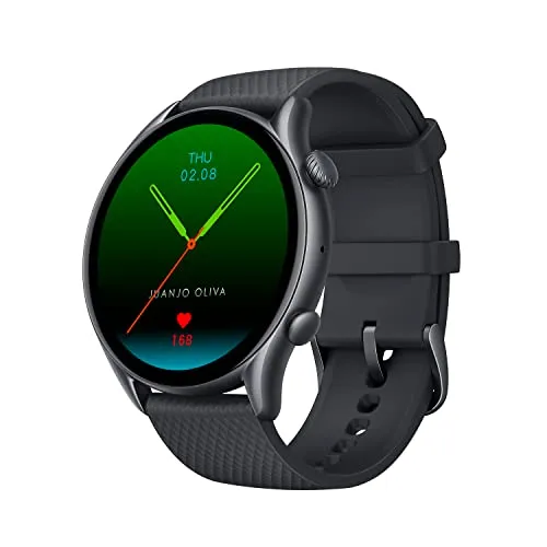 Amazfit GTR 3 Pro 46mm Smartwatch - Smartwatch mit GPS und über 150 Sportmodi, bietet präzise Gesundheitsüberwachung und ermöglicht Bluetooth-Anrufe sowie Musiksteuerung.