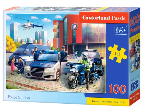 Puzzle 100 elementów Police Station CASTORLAND B-111176 CASTOR 5904438111176