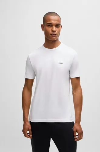 BOSS Herren Tee T-Shirt, White100, M EU - T-Shirts für Herren, Regular Fit mit Rundhalsausschnitt, ideal für lässige Outfits und hohen Tragekomfort.