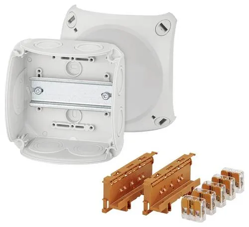 HENSEL Steckdose Hensel 62000419 - Abzweigkasten mit Schraubklemmen, halogenfrei und robust in Grau, ideal für sichere Elektroinstallationen