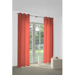 Wirth Vorhang WirthNatur (1 St), Ösen, blickdicht, 1-lagig rot 127 cm x 225 cm