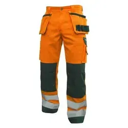 Glasgow Warnschutzhose mit Holstertaschen und Kniepolstertaschen - Arbeits- & Schutzkleidung mit verstellbaren Cordura®-Kniepolstertaschen und umfassendem Stauraum für Werkzeuge, ideal für Sicherheit und Komfort bei der Arbeit.
