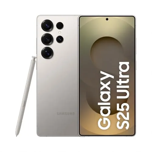 Samsung Galaxy S25 Ultra AI Smartphone mit Galaxy AI, Ohne Vertrag, Handy mit Android, 12 GB RAM, 256 GB Speicher, 200-MP-Kamera, Titanium Gray, 3 Jahre Herstellergarantie [Exklusiv auf Amazon]