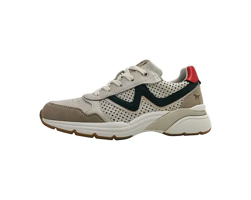 Mustang Damen Schnürhalbschuh 1512-302 in Ivory, Größe 42 EU - Eleganter Schnürhalbschuh mit flexibler Laufsohle für optimalen Tragekomfort und Stil im Alltag.