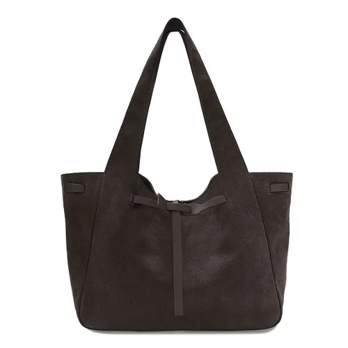 LES VISIONNAIRES Garbriella Shopper Tasche aus Leder 40 cm - Braun - Elegante Shopper Tasche aus hochwertigem Leder, ideal für den täglichen Gebrauch. Stilvoll und geräumig, perfekt für alle Essentials.