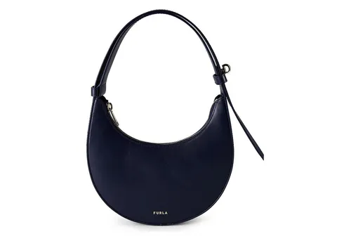 Furla Delizia Schultertasche aus Leder – Blau 21 cm von Furla