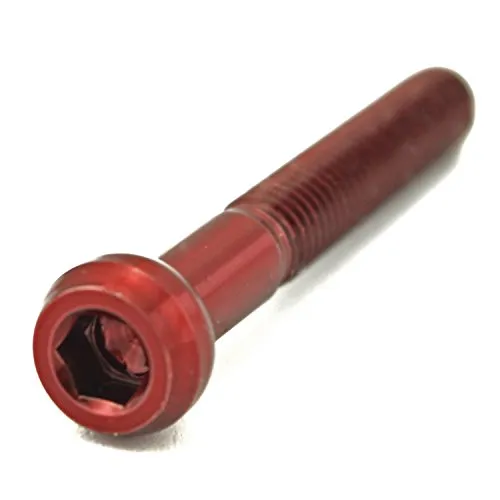 F26 Titan Kugelkopf Schraube Sattelstütze M5 (Rot, 35mm)
