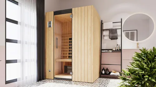 Weka Infrarotkabine TANILLA 2 - Infrarotkabine für entspannende Wärmebehandlungen, ideal für Zuhause und fördert das Wohlbefinden.