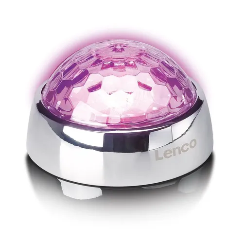 Lenco TTA-080SI - Schallplattengewicht mit RGB-Lichteffekten - Plattenspieler Zubehör: Reduziert Vibrationen für präzise Töne und bietet integrierte RGB-Lichteffekte, die auf Musik reagieren – perfektes Geschenk für Vinyl-Liebhaber!