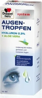 DOPPELHERZ Augen-Tropfen Hyaluron 0,3% system 10 ml