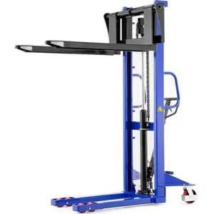 Pallit Hubwagen FLEX, Tragkraft 1000kg, Hochhubwagen, Hubhöhe 1,60m, verstellbare Gabeln