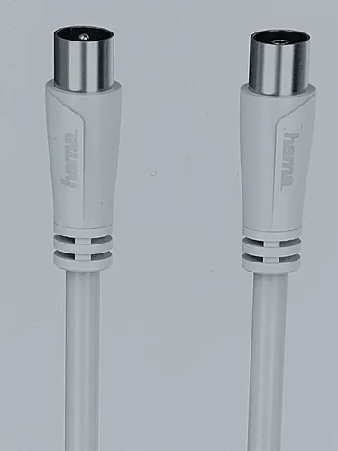 Hama Antennenkabel 90 dB - 0,75 m Koaxialkabel für TV und Kabel-TV, doppelte Abschirmung für störungsfreie Übertragung