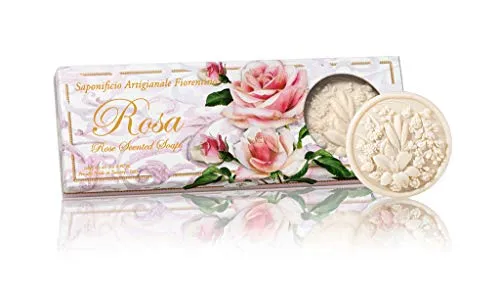Fiorentino Seife Rose mit Fenster 3 x 125g von Saponificio Artigianale Fiorentino