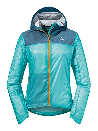 Schöffel Damen Hybrid Jkt Flow Trail L, leichte und atmungsaktive MTB Jacke - Fahrradbekleidung mit optimaler Bewegungsfreiheit, extrem leicht und wasserabweisend, ideal für Mountainbiker.