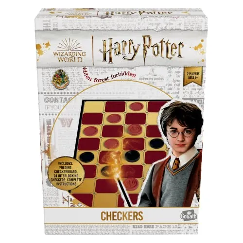 Goliath Harry Potter Checkers, Brettspiel für Kinder ab 6 Jahren, Gesellschaftsspiel 2 Spieler, Harry Potter Geschenke