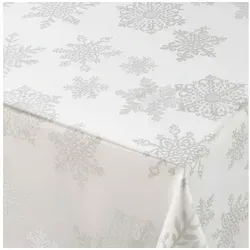 Beautex Tischdecke Lurex Tischdecke Weihnachten, Silber Gold glänzend, Weihnachtstisch (1-tlg)