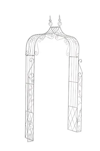 CLP Rosenbogen Aurora I Rankhilfe aus beschichtetem Eisen in weiß von CLP