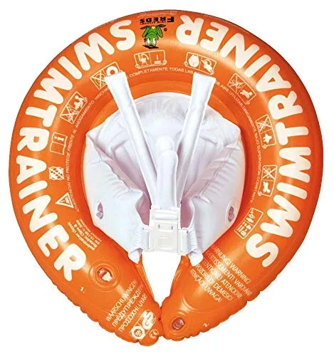 FREDS SWIM ACADEMY SWIMTRAINER Classic Orange - für Kinder von 2 bis 6 Jahren, Schwimmhilfe zur Entwicklung der Koordination von Arm- und Beinbewegungen, für Anfänger und Fortgeschrittene