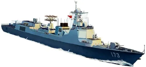 Bronco Models NB5040 - Modellbausatz Chinese Navy Type 052D Destroyer, 173 Changsha