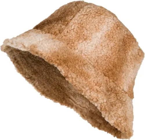 styleBREAKER Damen Fischerhut im Teddyfell Ombré Look - Fischerhüte für Damen, stylischer Bucket Hat mit warmem Teddyfell für angenehmen Tragekomfort in kalten Temperaturen. Ideal für trendige Herbst- und Winterlooks.