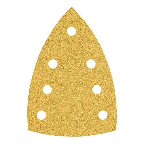 STIER Schleifblätter Universal Delta P120, 50 Stk. - Schleifblätter für Deltaschleifer, made in Germany. Hochwertige Korund-Qualität sorgt für beste Schleifleistung und lange Haltbarkeit, ideal für Holz, Metall und mehr.