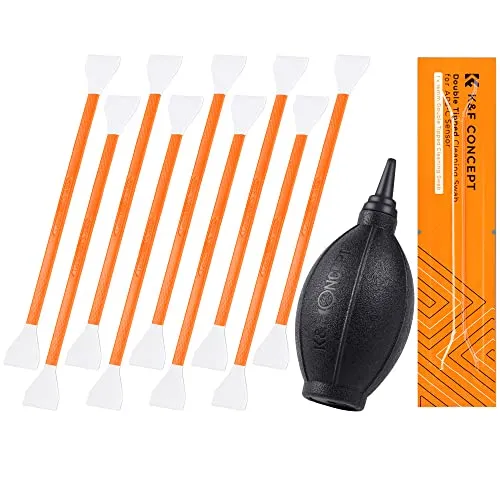 Minadax 10x APS-C Sensor Reinigung DOPPEL Swabs + Blasebalg