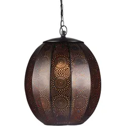 Marrakesch Konoos Deckenleuchte Schwarz - Orientalische Pendelleuchte aus handgefertigtem Metall, kombiniert modernes Design mit traditionellem Stil. Ideal für Wohnzimmer, Schlafzimmer oder Flure – ein einzigartiger Blickfang für Ihr Zuhause.