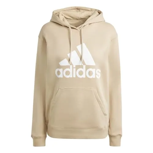 adidas Damen Essentials Big Logo Regular Fleece Hoodie, Magic beige, S