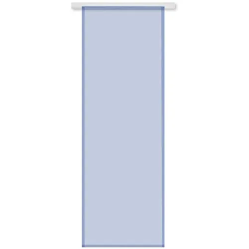 Bestgoodies Transparenter Flächenvorhang Voile 60x245 cm wahlweise mit und ohne Technik, Schlichte und stilvolle Fensterdekoration in vielen erhältlich (Mittelblau - meeresblau/ohne Technik)