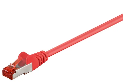 80x Goobay 68280 CAT 6 Patchkabel, S/FTP (PiMF), rot, 3 m - Kupferleiter (CU), h