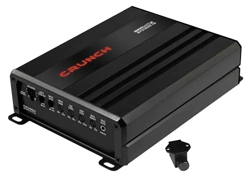 Crunch GTX1500.1D - 1-Kanal Class D Mono-Verstärker - Car-HiFi-Endstufen mit bis zu 1.500 Watt RMS Leistung, kompaktem Design und Basspegel-Fernbedienung für beeindruckenden Sound im Auto.
