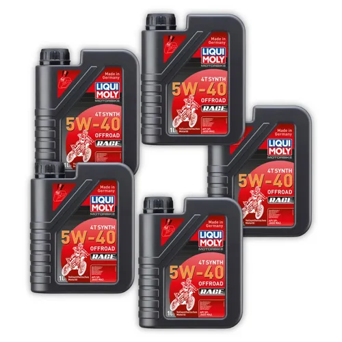 5x 1L LIQUI MOLY 3018 Motoröl Motorbike 4T Synth 5W-40 Offroad Race