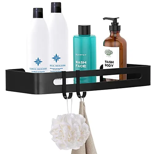 SPRINGOS Duschablage 12,5 x 32,5 cm ohne Bohren Badregal