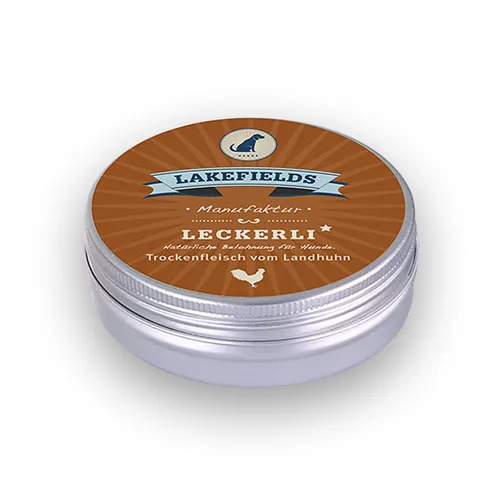 Lakefields Leckerli Trockenfleisch vom Landhuhn, 50 g