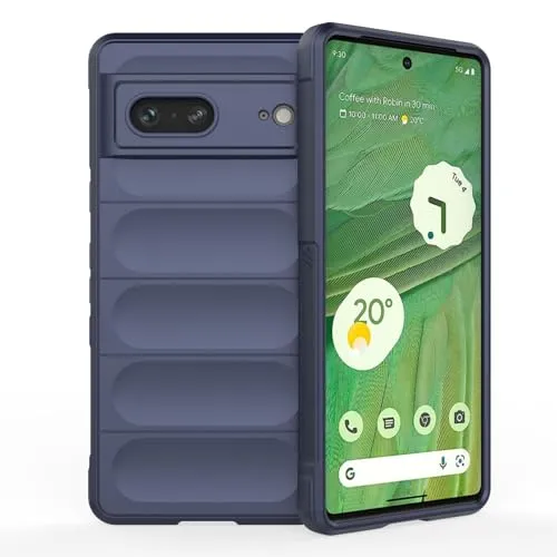 Handyhülle kompatibel mit Google Pixel 7 | TPU Silikon Bumper Case | Outdoor Schutzhülle mit Stoßschutz | Blau