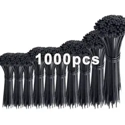 Kabelbinder 350 300 250 200 150 100x3.6 mm - 1000 Stück Schwarz - Organisiere dein Kabelmanagement mit 1000 schwarzen Kabelbindern in verschiedenen Längen von 100 bis 350 mm. Ideal für Haushalt, Büro und Werkstatt – stark, langlebig und mit praktischem Aufbewahrungsbehälter.