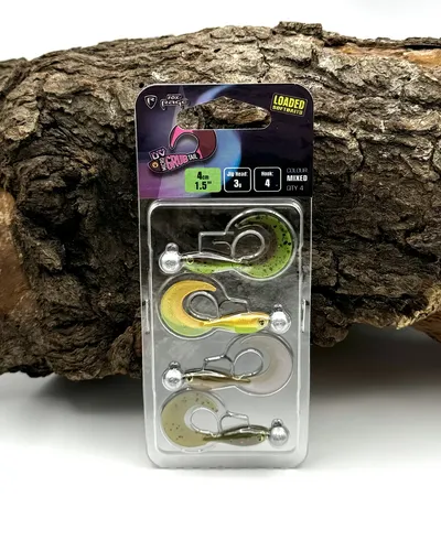 Fox Rage Ultra UV Micro Grub Tail Loaded Lure Pack 4cm 3g Köderset Gummiköder DA