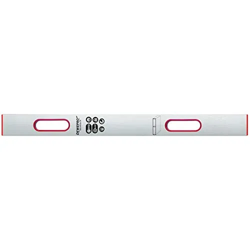 DEWEPRO Wasserwaage Alu Richtlatte 200cm mit 2 Handgriffen - Wasserwaagen – Präzise Nivellierung mit 0,5 mm/m Messgenauigkeit und ergonomischen Handgriffen für komfortable Handhabung. Ideal für Bau- und Renovierungsprojekte.