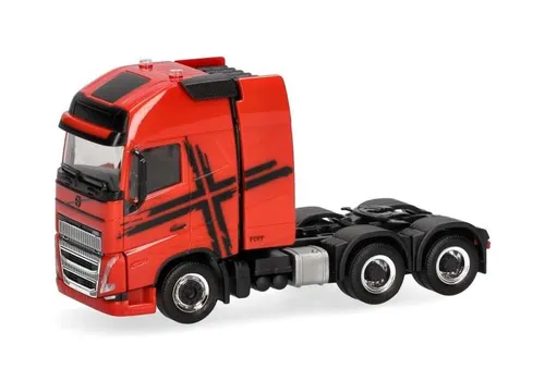 Herpa 318624-002 - 1/87 Volvo FH 16 GL XL 2020 mit Schwerlastturm - Autos, LKW & Busse - Detailgetreues Fertigmodell im Maßstab 1:87, ideal für Sammler und Liebhaber von Modellfahrzeugen.