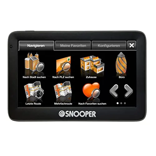Snooper Ventura S5100 Plus Navigationssystem - In Dash GPS-Navigation für Wohnwagen und Wohnmobile mit lebenslangen Karten-Updates und Multirouten-Technologie für sichere und wirtschaftliche Reisen.