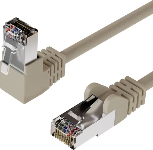 Patchkabel cat 6 S/FTP PIMF Winkel-gerade 15m