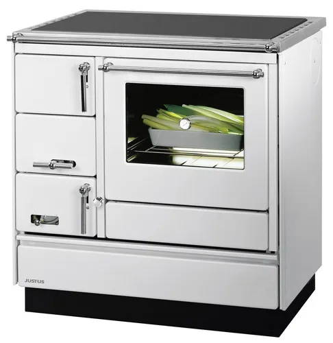 Produktbild Justus Festbrennstoffherd Linz 7 kW mit Backfach rechts