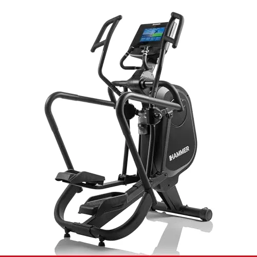 HAMMER Finnlo Ellipsentrainer Fly RX – 21 Programme, Kinomap kompatibel - Crosstrainer für Zuhause mit 12 kg Schwungmasse und flüsterleisem Magnetbremssystem für ein effektives und angenehmes Trainingserlebnis.