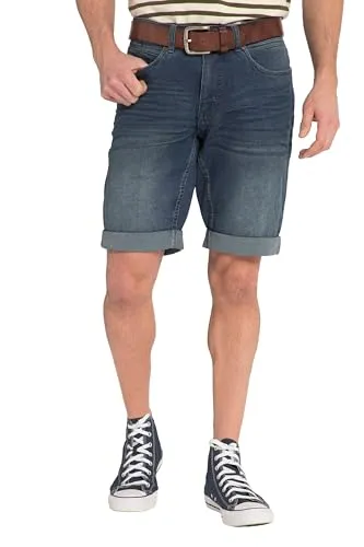 JP 1880 Herren Übergrößen Jeansbermuda - Leichte Jeansbermuda in Regular Fit bis Größe 72, aus robustem Denim mit 5-Pocket-Design - ideal für Komfort und Stil.