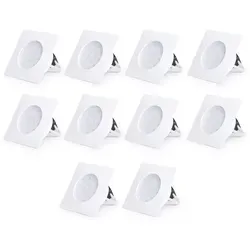 Led, Weiß, Kunststoff, 10.2x4.5x10.2 cm, Lampen & Leuchten, LED Beleuchtung, LED-Wandleuchten