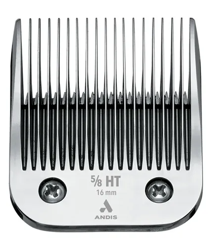 Andis® UltraEdge SnapOn Scherkopf N°5/8HT – 16 mm Schnittlänge - Haarschneidemaschinen zur Fellpflege bei Hunden. Hochwertiger Scherkopf aus karbonisiertem Stahl mit rostfreiem Chrom-Finish für optimale Langlebigkeit und präzise Schnittergebnisse.