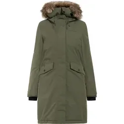 DIDRIKSONS Erika 3 Parka Damen - Wasserdichter Winterparka in Deep Green, Größe 42 - Funktionsjacken: Klassischer, wasserdichter Damen Winterparka - ideal für urbanen Outdoor-Einsatz und kalte Tage.